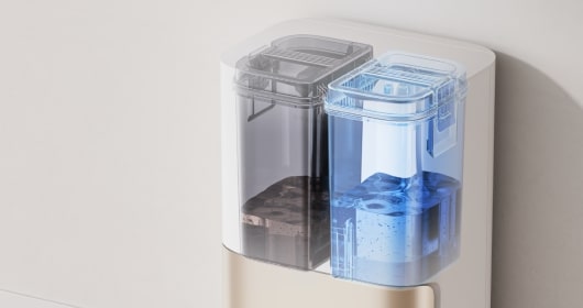 Автоматическая очистка швабр водой температурой 58&#176;C